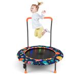 Kindertrampoline Diameter 92 cm met Ledverlichting Gevoerde
