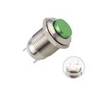 Push schakelaar - 12mm - Groen - Waterproof, Ophalen of Verzenden, Nieuw