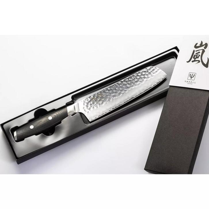 Yaxell Tsuchimon Nakiri Koksmes 18 cm – VG10 Staal – Geh, Huis en Inrichting, Keuken | Bestek, Los bestek, Nieuw, Overige materialen