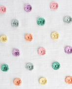 Luxery Cotton Embroidered Pom Pom, Hobby en Vrije tijd, Nieuw