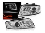 LED Tube koplampen Chrome geschikt voor Audi A4, Verzenden, Nieuw, Audi