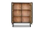 Handgemaakt dressoir CROCO 120cm grijs zwart massief, Huis en Inrichting, Kasten | Dressoirs, Ophalen of Verzenden, Nieuw