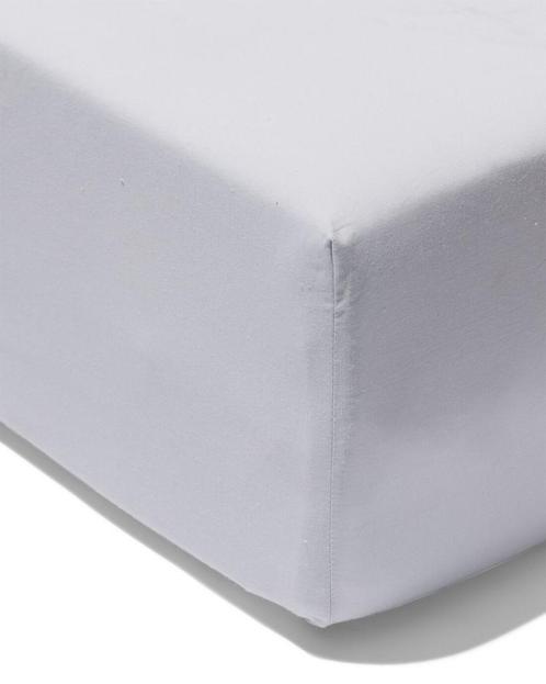 HEMA Boxspring hoeslaken zacht katoen 140x200 lichtgrijs, Huis en Inrichting, Slaapkamer | Beddengoed, Nieuw, Verzenden