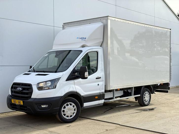Ford Transit 350 2.0 TDCI 130PK, Auto's, Bestelauto's, Lease, Zwart, Handgeschakeld, Wit, Gebruikt, Ford, Financial lease, Stof