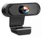 Webcam 1080p laptop USB microfoon PC FullHD *zwart*, Computers en Software, Verzenden, Nieuw