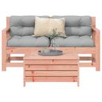 vidaXL 3-delige Loungeset massief douglas vurenhout, Verzenden, Nieuw, Loungeset