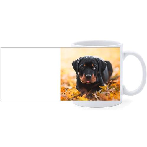 Beker - Rottweiler Pup Liggend tussen Bladeren NIEUW, Huis en Inrichting, Keuken | Servies, Nieuw, Ophalen of Verzenden