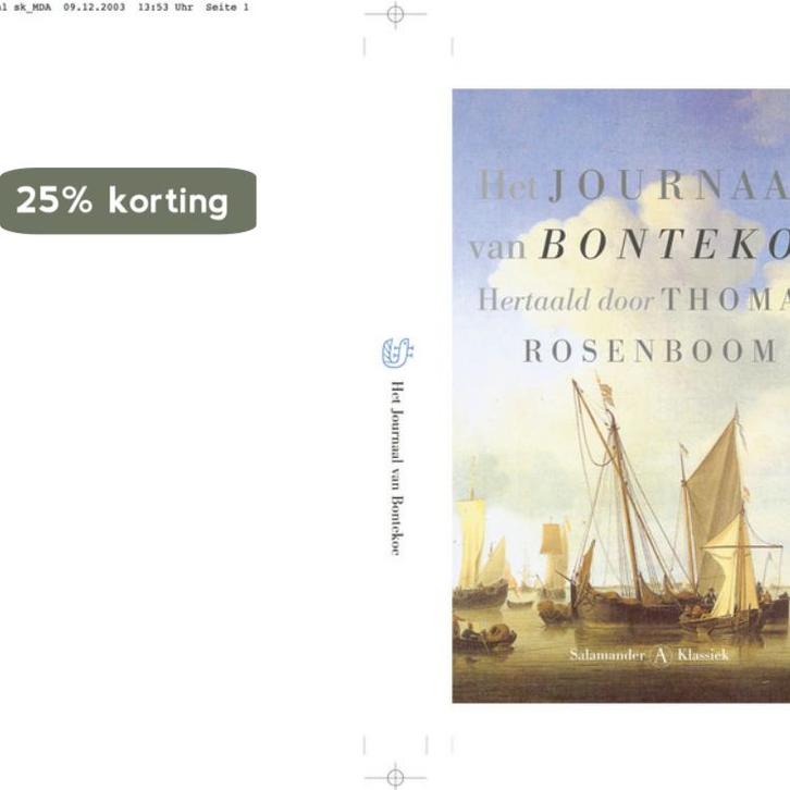 Het journaal van Bontekoe / Salamander Klassiek, Boeken, Romans, Gelezen, Verzenden