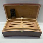 Humidor - Macassar ebbenhout - Getoogde Humidor, Verzamelen, Nieuw