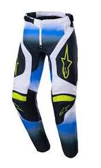 Alpinestars 2023 Racer Push Kinder cross broek Blauw / Wit, Motoren, Verzenden, Nieuw met kaartje