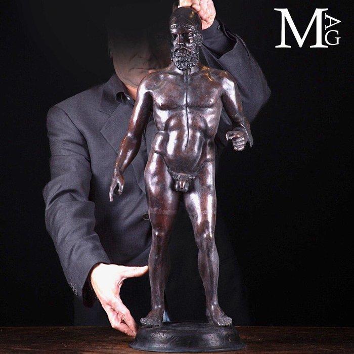 Beeld, Bronzi di Riace - 70 cm - Artistieke reproductie in, Antiek en Kunst, Antiek | Overige Antiek