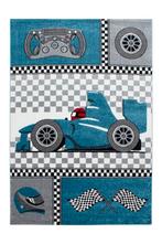 Kindervloerkleed | Kids | Raceauto | Blauw | 80x150 cm, Verzenden, Nieuw