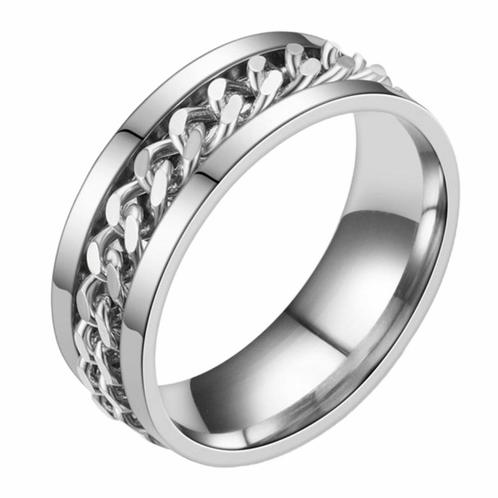 Fako Bijoux® - Fidget Ring - Anxiety Ring - Angst Ring -, Sieraden, Tassen en Uiterlijk, Ringen, Verzenden