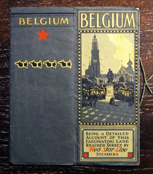 Anonymous - Belgium by the Red Star Line steamers - Jaren, Antiek en Kunst, Kunst | Tekeningen en Foto's