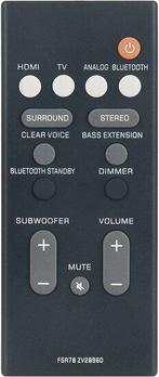 Alternatieve Yamaha FSR78 - ZV28960 afstandsbediening, Audio, Tv en Foto, Afstandsbedieningen, Nieuw, Verzenden