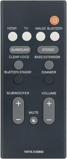 Alternatieve Yamaha FSR78 - ZV28960 afstandsbediening, Audio, Tv en Foto, Afstandsbedieningen, Verzenden