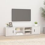 vidaXL Tv-meubels 2 st 80x31,5x36 cm bewerkt hout wit, Huis en Inrichting, Kasten | Televisiemeubels, Nieuw, Verzenden