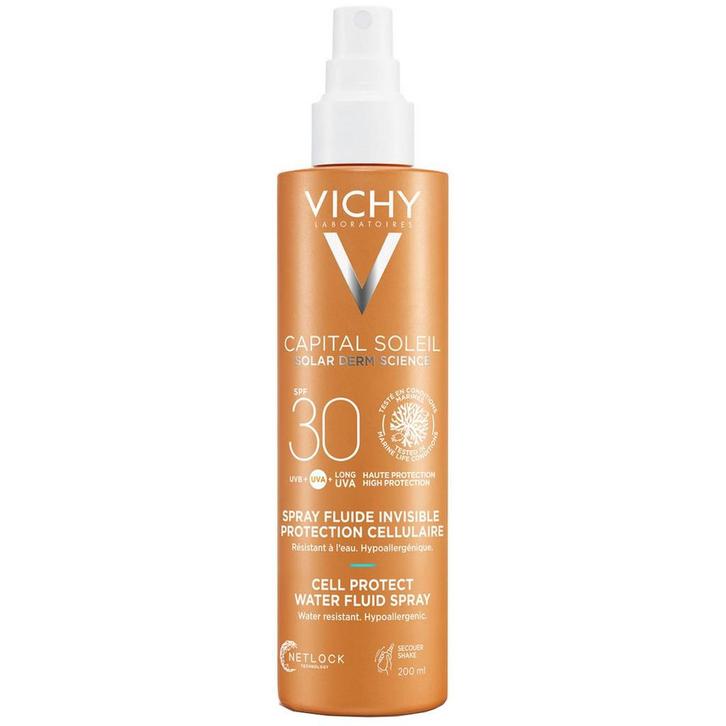 Vichy  Capital Soleil Spray Fluide Protection SPF30  200 ml, Sieraden, Tassen en Uiterlijk, Uiterlijk | Haarverzorging, Nieuw