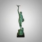 Fayral - sculptuur, Message - 35 cm - Marmer, kunst