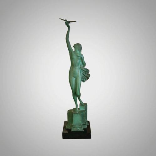 Fayral - sculptuur, Message - 35 cm - Marmer, kunst, Antiek en Kunst, Kunst | Designobjecten