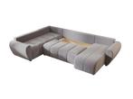 Slaapbank met opbergruimte Max | U-bank XL, Huis en Inrichting, Slaapkamer | Slaapbanken, Verzenden, Nieuw, Blauw