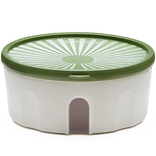 Biesse Bewaardoos Rond Luchtdicht Groen/Transparant 1L, Hobby en Vrije tijd, Taarten en Cupcakes maken, Nieuw, Verzenden