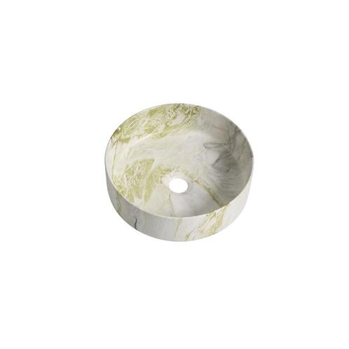 Waskom Anna 35x35x12cm marmerlook wit groen, Doe-het-zelf en Verbouw, Sanitair, Verzenden