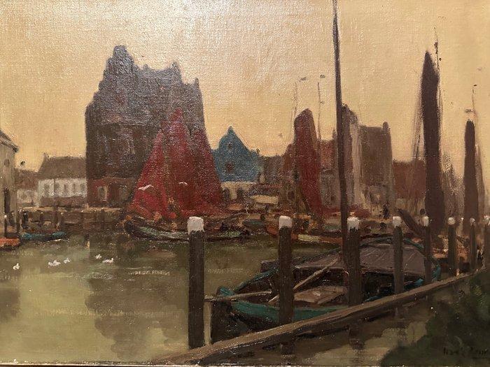 Hendrik Johannes (Henk) Leurs (1890-1956) - De haven van, Antiek en Kunst, Kunst | Schilderijen | Klassiek