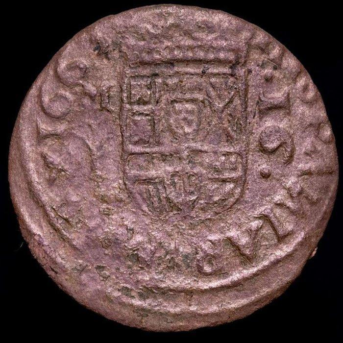 Spanje. Felipe IV. 16 Maravedís Acuñada en la ceca de Madrid, Postzegels en Munten, Munten | Europa | Niet-Euromunten
