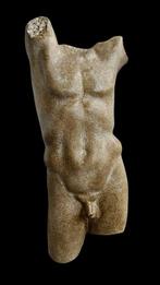 sculptuur, Torso greco-romano - 35 cm - marmerstof, Antiek en Kunst, Antiek | Keramiek en Aardewerk