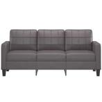 Grijze Kunstleren Bank (180cm) - - Tweedekansje! OP=OP, Huis en Inrichting, Banken | Bankstellen, 150 tot 200 cm, 75 tot 100 cm