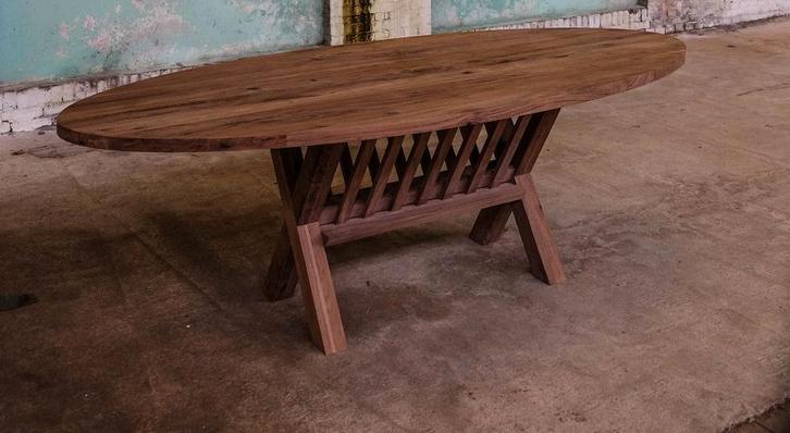 Model Haytop exclusieve ovale noten tafel | Webwinkel, Huis en Inrichting, Tafels | Eettafels, 100 tot 150 cm, 200 cm of meer