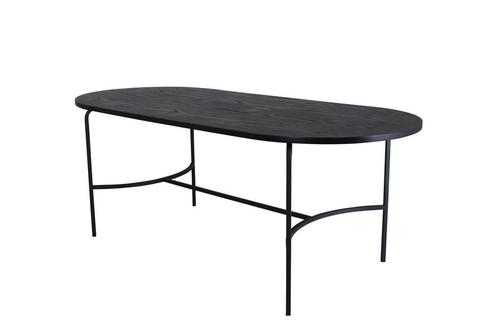 Eettafel - Britt - 90x200 cm - Zwart - Jörn, Huis en Inrichting, Tafels | Eettafels, Nieuw, Verzenden