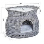 TRUUSK Kattenhuis Met 2 Verdiepingen, Kattenbed, Kattengrot,, Dieren en Toebehoren, Katten-accessoires, Verzenden, Nieuw