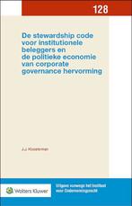 De stewardship code voor institutionele beleggers, Boeken, Studieboeken en Cursussen, Nieuw, Verzenden
