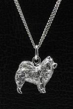 Zilveren Chow Chow langhaar ketting hanger - groot, Verzenden, Nieuw