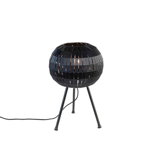Moderne tafellamp tripod zwart - Zoë, Huis en Inrichting, Lampen | Tafellampen, Nieuw, Overige materialen, Minder dan 50 cm