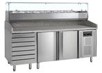 Pizzatafel incl. unit voor toppings pt1310 + vk38-200 | Tefc, Verzenden