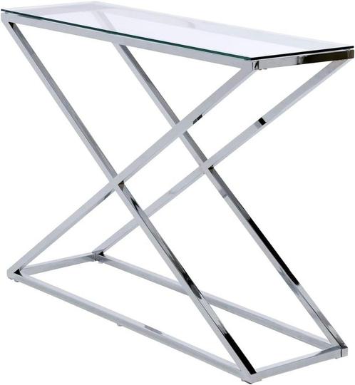 Jahnke Moebel Xtra Glas / Chroom Sidetable, Huis en Inrichting, Tafels | Sidetables, Ophalen of Verzenden