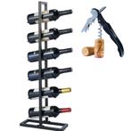 Wijnrek | Flessenrek | Wijnopslag 6 flessen | 17x21x84cm, Verzenden, Nieuw