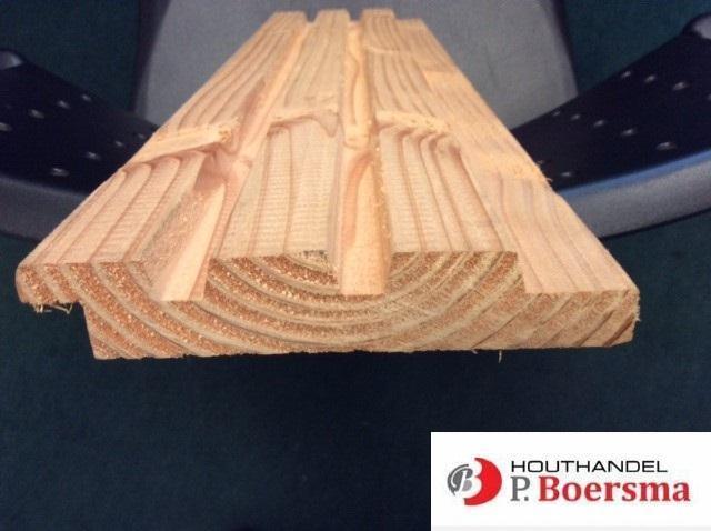 Rhombus | Douglas | Deensrabat | barcode | goedkoop, Doe-het-zelf en Verbouw, Hout en Planken, Overige houtsoorten, 300 cm of meer