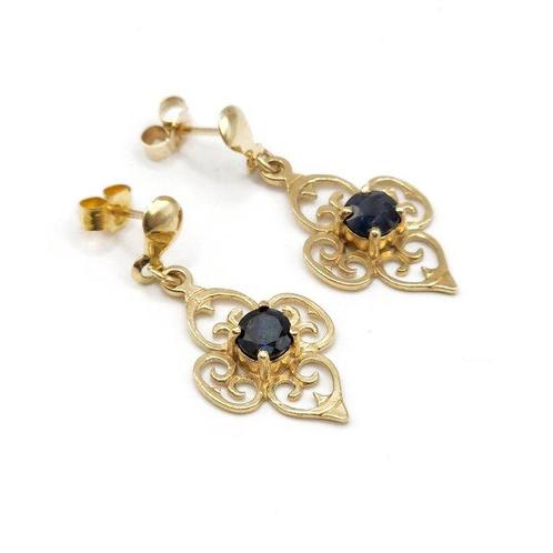 Zonder Minimumprijs - Oorbellen - 9 kt. Geel goud - 0.70ct., Sieraden, Tassen en Uiterlijk, Oorbellen
