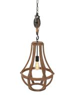 Anne Lighting hanglamp Liberty bell 1349BE Tweede Kans, Zo goed als nieuw, Hout, Ophalen, 75 cm of meer