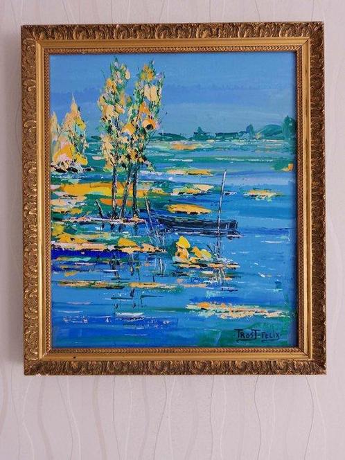 Trost Felix (XX) - La Loire à St Rémy la Varenne, Antiek en Kunst, Kunst | Schilderijen | Klassiek