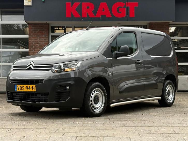 Citroën Berlingo 1.5 BlueHDI Driver|EURO6|airco|cruise|achte, Auto's, Bestelauto's, Dealer onderhouden, Lease, Zwart, Handgeschakeld