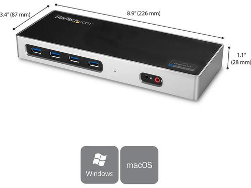 USB Hub Startech DK30A2DH, Computers en Software, Laptop-opladers, Nieuw, Verzenden