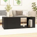 vidaXL Salontafel 100x50,5x35 cm bewerkt hout zwart, Huis en Inrichting, Tafels | Salontafels, 100 tot 150 cm, Verzenden, Nieuw