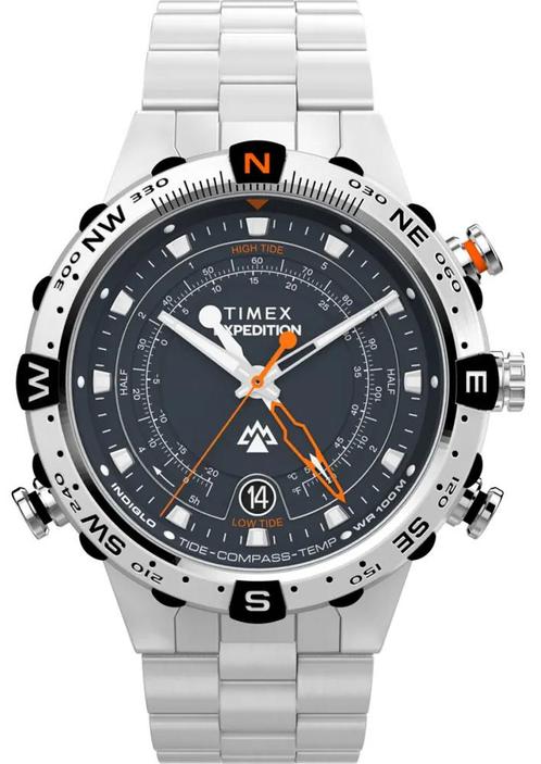 Timex TW2Y12900 Expedition North Tide Temp Compass horloge, Sieraden, Tassen en Uiterlijk, Horloges | Heren, Staal, Nieuw, Staal