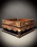 Fijn antiek Vietnamese parelmoer houten dienblad, Nam Dinh,, Antiek en Kunst