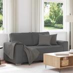 vidaXL Loveseat bank 140 cm corduroy stof donkergrijs, Huis en Inrichting, Verzenden, Nieuw, Stof